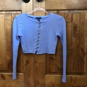 Purple cropped sweater